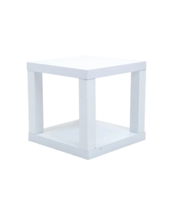 Cubo multifunzione bianco, 40x40x38cm